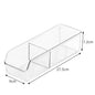 Clear PET Remote Control & Makeup Organizer | Desktop & Fridge Storage Box | Household Tidying Tray