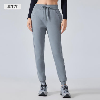 Cozy Fleece Joggers for Women - High Waist Elastic Cuff Sweatpants for Yoga, Running & Casual Wear
