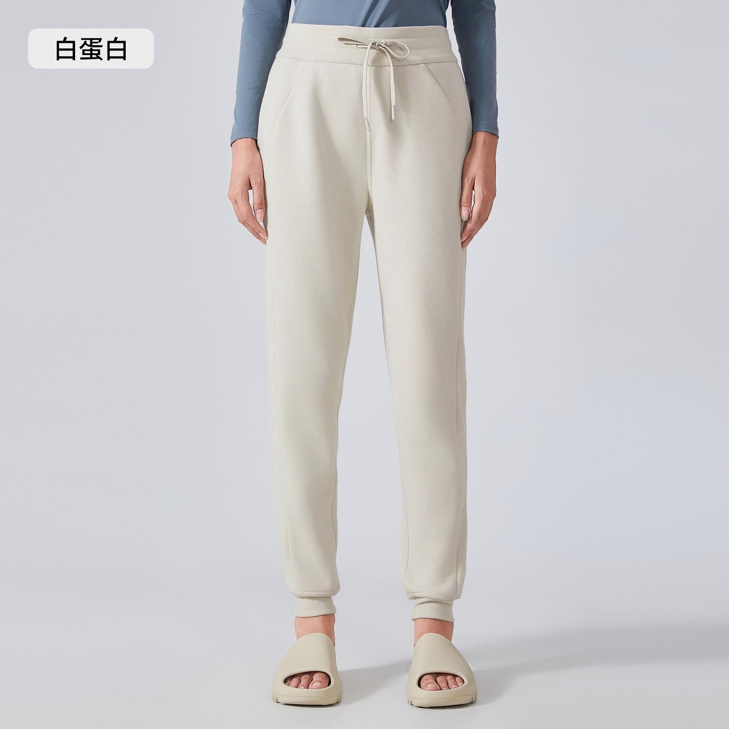 Cozy Fleece Joggers for Women - High Waist Elastic Cuff Sweatpants for Yoga, Running & Casual Wear