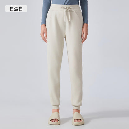 Cozy Fleece Joggers for Women - High Waist Elastic Cuff Sweatpants for Yoga, Running & Casual Wear