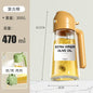 2-in-1 Kitchen Oil Sprayer & Pourer, Leak-Proof Glass Oil Dispenser Bottle with High Pressure Pump