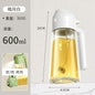 2-in-1 Kitchen Oil Sprayer & Pourer, Leak-Proof Glass Oil Dispenser Bottle with High Pressure Pump