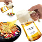 2-in-1 Kitchen Oil Sprayer & Pourer, Leak-Proof Glass Oil Dispenser Bottle with High Pressure Pump