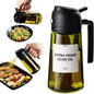 2-in-1 Kitchen Oil Sprayer & Pourer, Leak-Proof Glass Oil Dispenser Bottle with High Pressure Pump