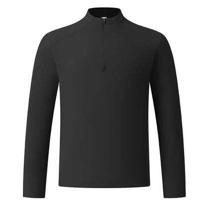 Diga Men's Performance Long Sleeve Half Zip Top - Athletic Running & Training Shirt