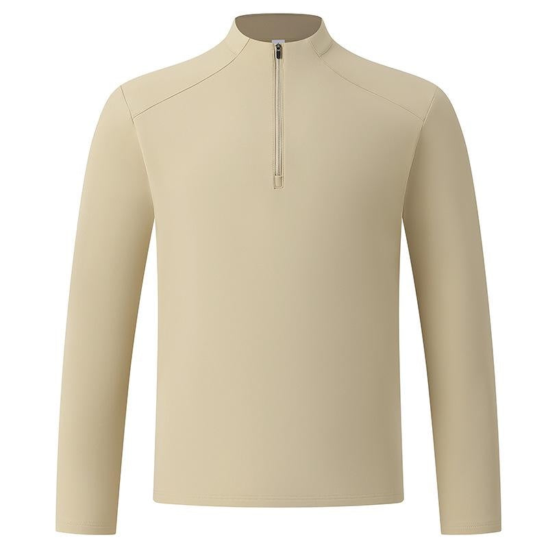 Diga Men's Performance Long Sleeve Half Zip Top - Athletic Running & Training Shirt