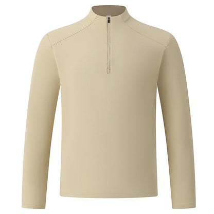 Diga Men's Performance Long Sleeve Half Zip Top - Athletic Running & Training Shirt