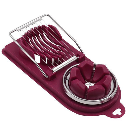 3-in-1 Egg Slicer & Wedger | Kitchen Gadget for Hard-Boiled Eggs, Avocado & Fruits
