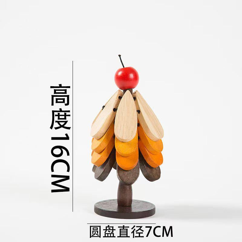 Foldable Wooden Trivet for Dining Table | Natural Tree Design Heat Resistant Pot Stand for Hot Dishes & Pans