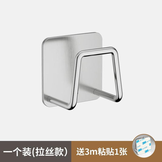 No-Drill Stainless Steel Sponge Holder & Drain Rack - Kitchen Sink Organizer with Super Adhesive