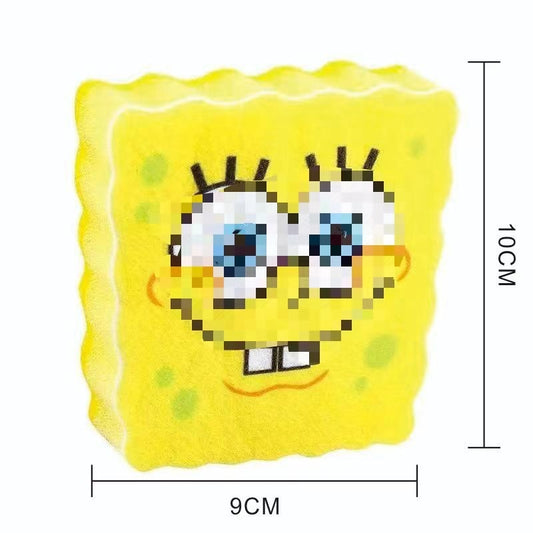 SpongeBob SquarePants Dish Sponge & Drying Rack Set | Cartoon Kitchen Scrubber with Drain Holder