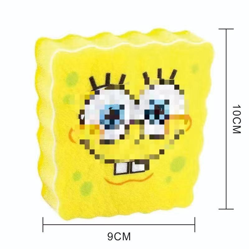 SpongeBob SquarePants Dish Sponge & Drying Rack Set | Cartoon Kitchen Scrubber with Drain Holder