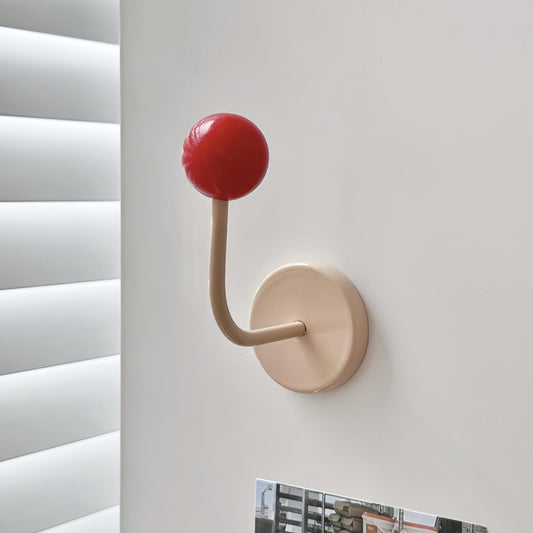 Vibrant Wooden Ball Magnetic Hooks - Decorative No-Drill Fridge & Metal Cabinet Organizers