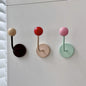 Vibrant Wooden Ball Magnetic Hooks - Decorative No-Drill Fridge & Metal Cabinet Organizers