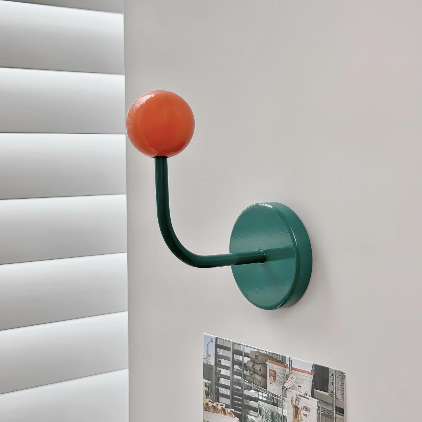 Vibrant Wooden Ball Magnetic Hooks - Decorative No-Drill Fridge & Metal Cabinet Organizers