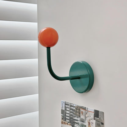 Vibrant Wooden Ball Magnetic Hooks - Decorative No-Drill Fridge & Metal Cabinet Organizers