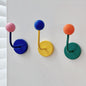 Vibrant Wooden Ball Magnetic Hooks - Decorative No-Drill Fridge & Metal Cabinet Organizers