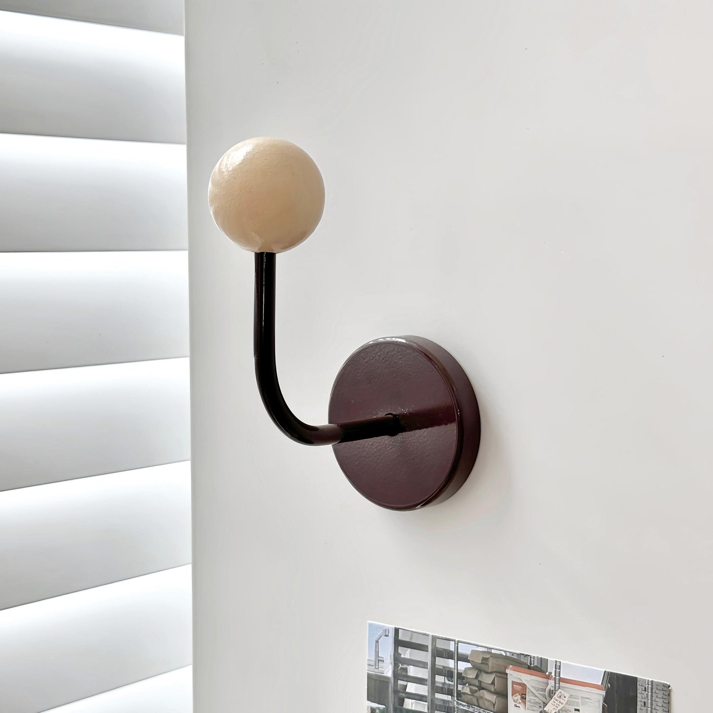 Vibrant Wooden Ball Magnetic Hooks - Decorative No-Drill Fridge & Metal Cabinet Organizers