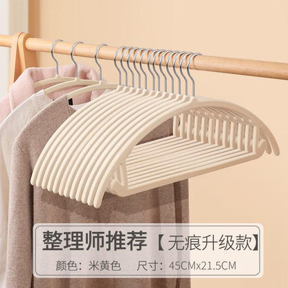 Flocked Velvet Hangers with Non-Slip Design - Gentle Clothes Protection, Space-Saving Storage