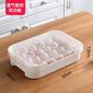 Food-Safe Refrigerator Egg Holder with Rolling Rack & Lid, Fridge Door Organizer for Kitchen Storage