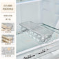 Food-Safe Refrigerator Egg Holder with Rolling Rack & Lid, Fridge Door Organizer for Kitchen Storage