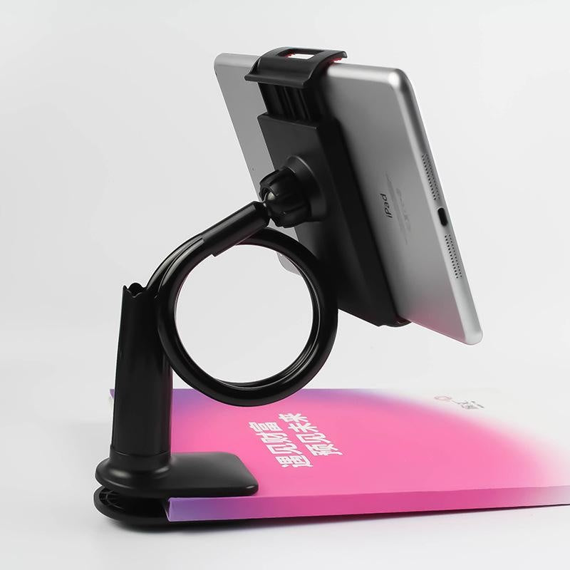 Adjustable Phone Holder for Bed & Car, Universal Desk Stand with Detachable Base