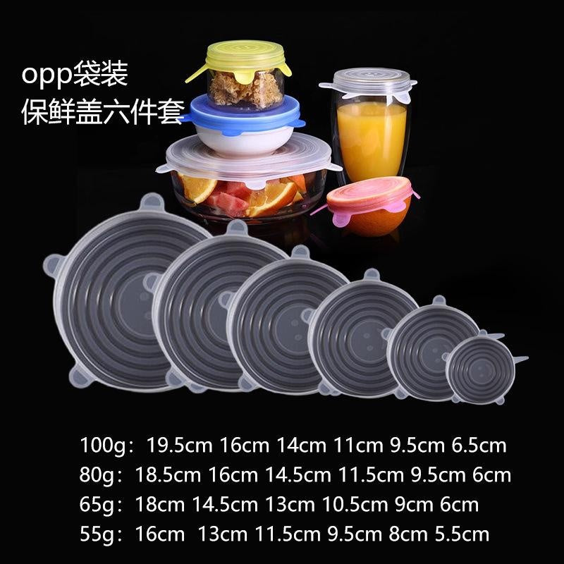 Reusable Silicone Food Covers | Stretchable Smiley Face Lids | Eco-Friendly Plastic Wrap Alternative