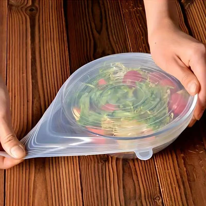 Reusable Silicone Food Covers | Stretchable Smiley Face Lids | Eco-Friendly Plastic Wrap Alternative