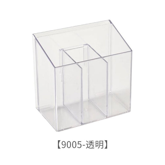 Clear Wall-Mounted Cosmetic Organizer | Multi-Compartment Storage for Lipsticks, Makeup Brushes & Skincare