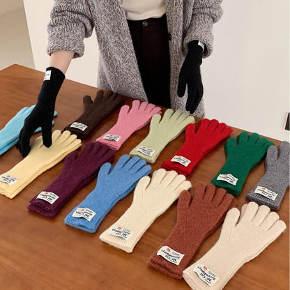 Touchscreen Winter Knitted Gloves - Warm Fleece Lined Cold Weather Mittens for Outdoor Activities