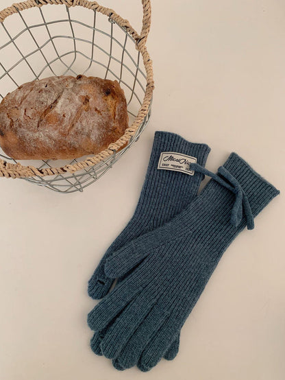 Touchscreen Winter Knitted Gloves - Warm Fleece Lined Cold Weather Mittens for Outdoor Activities