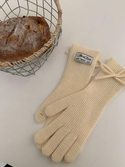 Touchscreen Winter Knitted Gloves - Warm Fleece Lined Cold Weather Mittens for Outdoor Activities