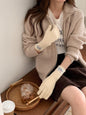 Touchscreen Winter Knitted Gloves - Warm Fleece Lined Cold Weather Mittens for Outdoor Activities