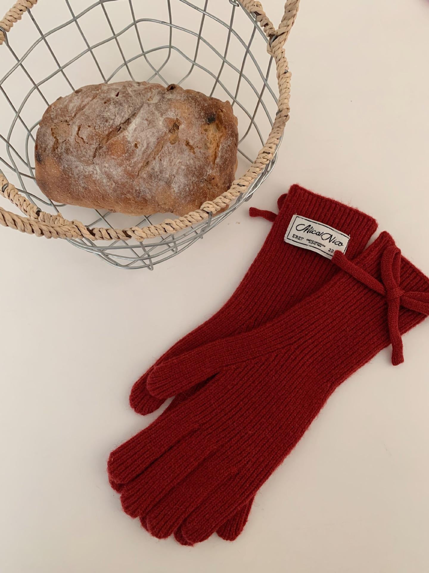 Touchscreen Winter Knitted Gloves - Warm Fleece Lined Cold Weather Mittens for Outdoor Activities