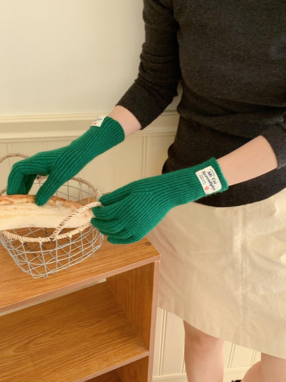 Touchscreen Winter Knitted Gloves - Warm Fleece Lined Cold Weather Mittens for Outdoor Activities