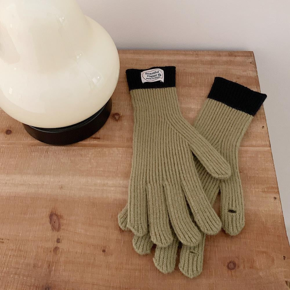 Touchscreen Winter Knitted Gloves - Warm Fleece Lined Cold Weather Mittens for Outdoor Activities