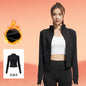 Women's Fleece-Lined Workout Jacket | Slim-Fit Running Top & Yoga Coat for Cold Weather