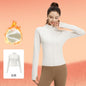 Women's Fleece-Lined Workout Jacket | Slim-Fit Running Top & Yoga Coat for Cold Weather