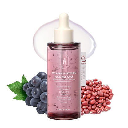 HEVEBLUE Pot Pore Tightening Podo Ampoule/Red Bean Pore Tightening Grape Ampoule