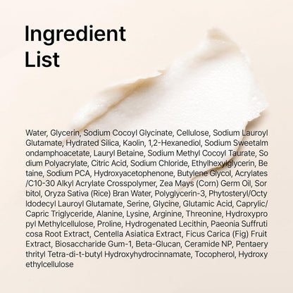 inyoe Dough Cleansing Foam with 3% Amino Acid Complex + Rice, 3 Step Transforming Amino Acid Facial Cleanser, Gentle Pore Care for Smooth Skin, 4.06 fl oz