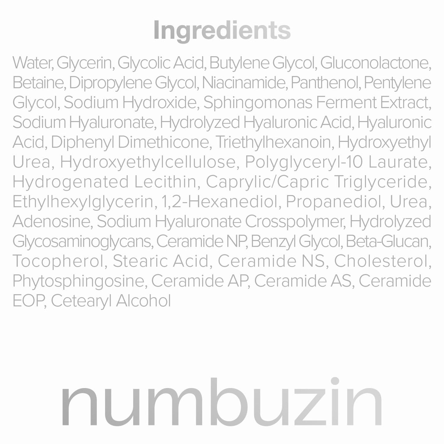 numbuzin No.4 Ceramide AHA PHA Glazed Skin Prep Serum, Gentle Exfoliating Serum with Glycolic Acid & PHA for Smooth Texture & Glass Skin Glow, 1.01 fl oz