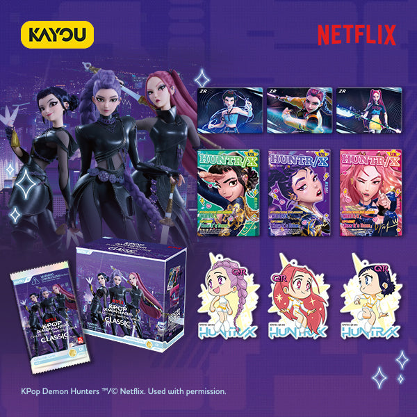 KAYOU KPop Demon Hunters Collectible Trading Cards Classic Edition 001-NA-Series 1-D Trading Card Box [20 Packs]