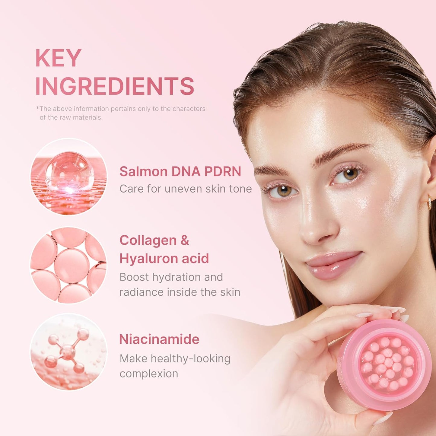 medicube Capsule Cream with Salmon DNA PDRN Pink Collagen | Lightweight Moisturizing Cream with PDRN, Niacinamide for Uneven Skin Tone and Texture, Glow hydration