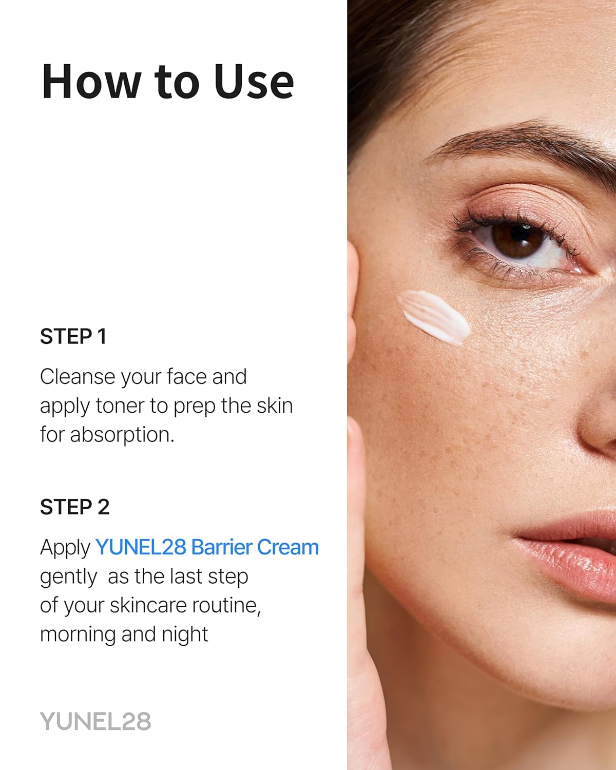 YUNEL28 Advanced Daily Barrier Cream 1.69 fl.oz. (50ml) / Soothes & Repairs Skin Barrier with PDRN, TECA, Niacinamide & Hyaluronic Acid