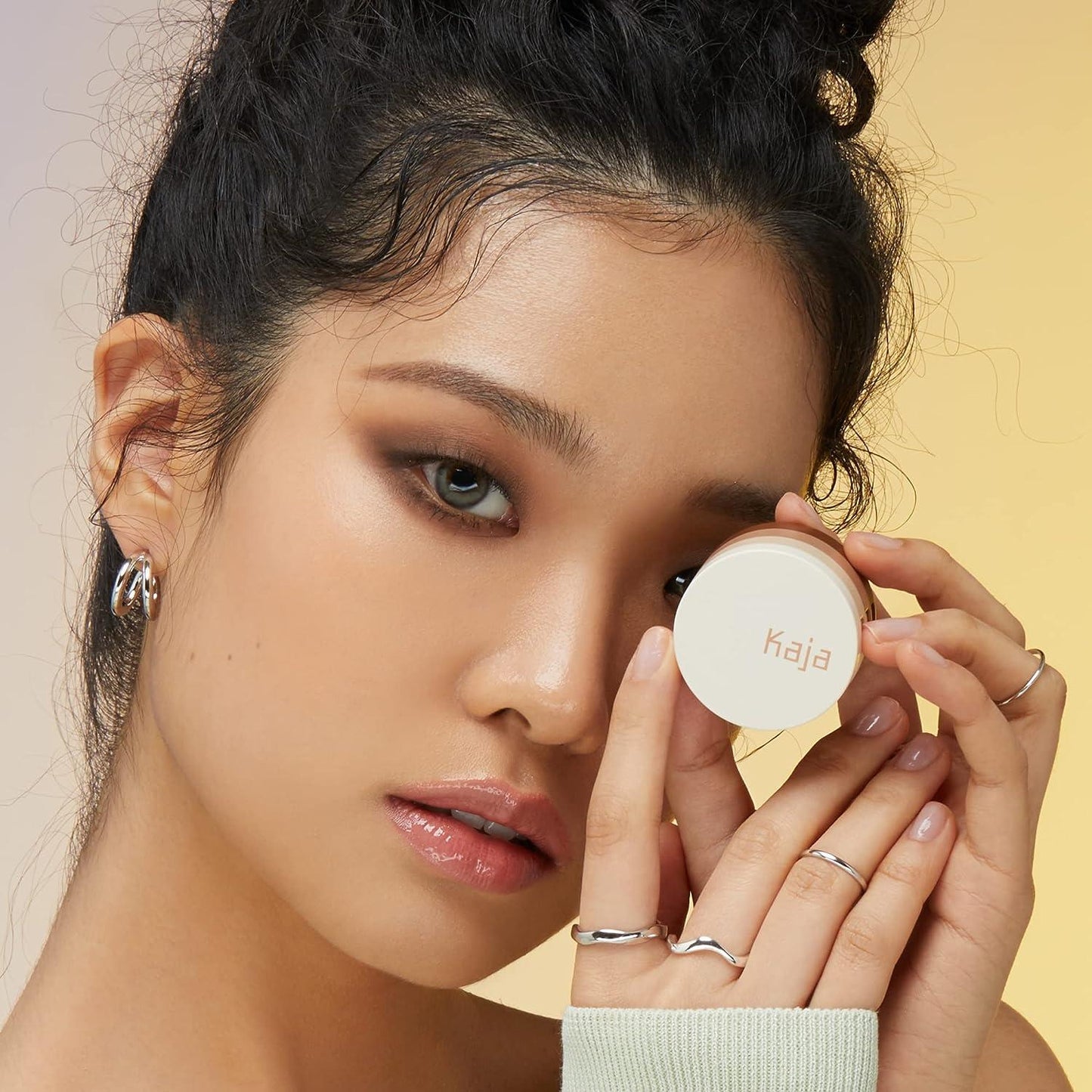 Kaja Beauty Bento Collection - 3 x 0.03oz. (0.9g) / Viral Bouncy Shimmer & High-Pigment Eyeshadow Trio