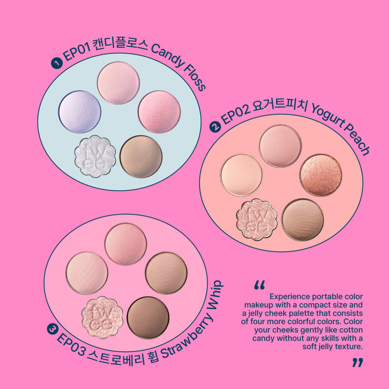 fwee Pocket Eye Palette (5 Colors) เติมความหวานให้ดวงตาด้วยสีสันสุดละมุน! เนื้อสัมผัสนุ่มเกลี่ยง่าย สีชัดสวยครบในตลับเดียว #fwee Pocket Eye Palette