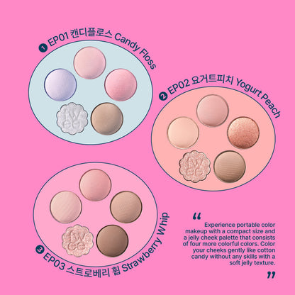 fwee Pocket Eye Palette (5 Colors) เติมความหวานให้ดวงตาด้วยสีสันสุดละมุน! เนื้อสัมผัสนุ่มเกลี่ยง่าย สีชัดสวยครบในตลับเดียว #fwee Pocket Eye Palette