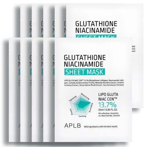 APLB Glutathione Niacinamide Sheet Mask (10EA)