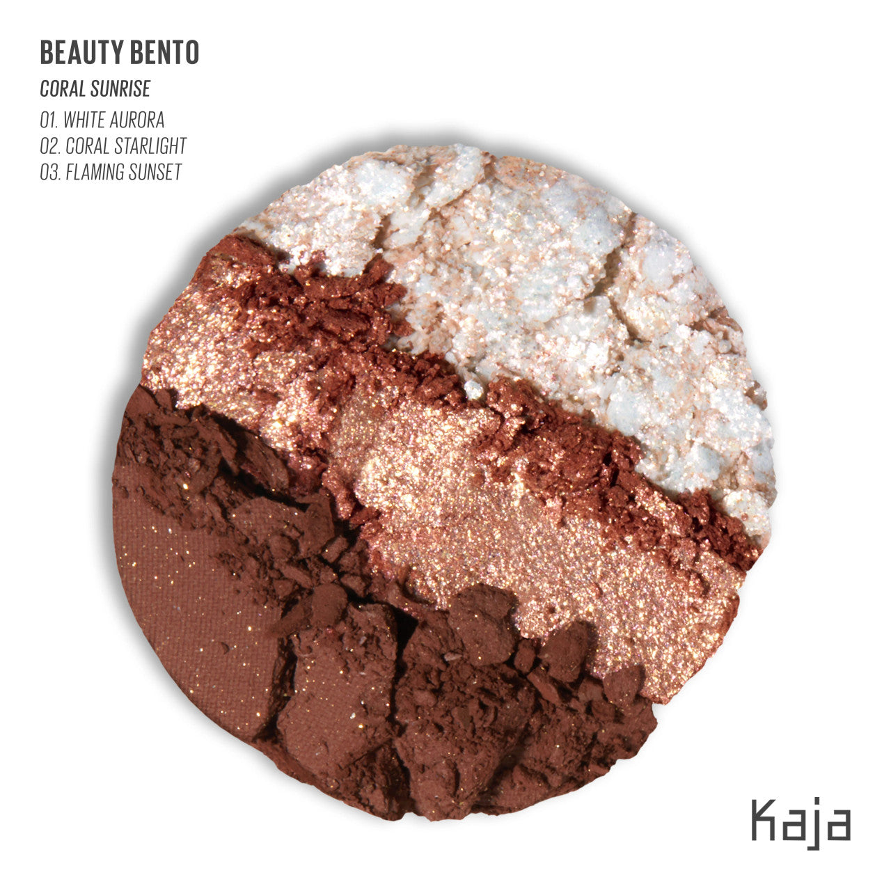 Kaja Beauty Bento Collection - 3 x 0.03oz. (0.9g) / Viral Bouncy Shimmer & High-Pigment Eyeshadow Trio