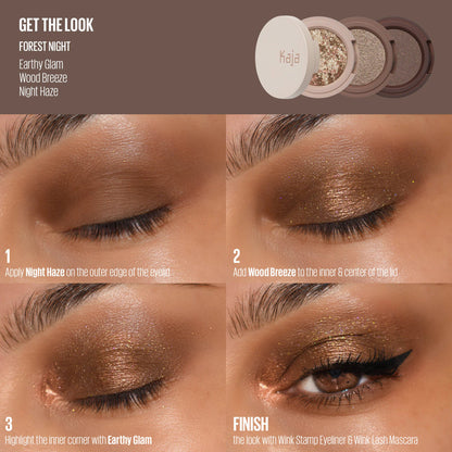 Kaja Beauty Bento Collection - 3 x 0.03oz. (0.9g) / Viral Bouncy Shimmer & High-Pigment Eyeshadow Trio